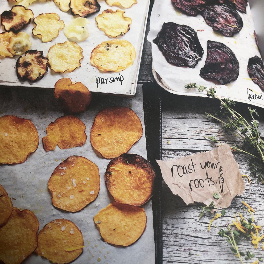 Orange and Thyme Rainbow Chips