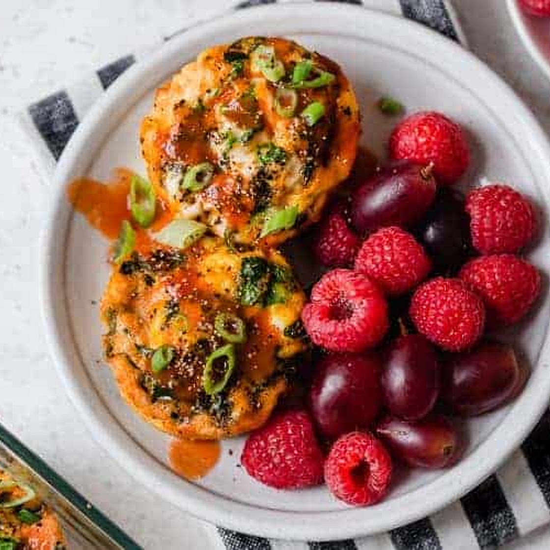 Buffalo Chicken Egg Muffins