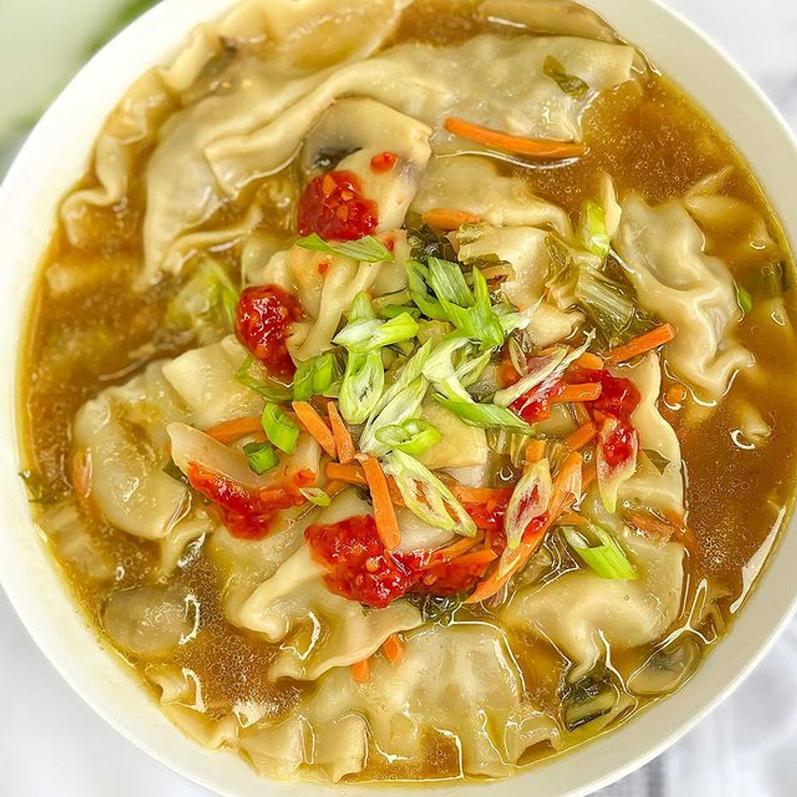 Dumpling soup