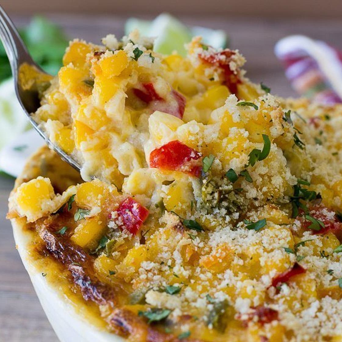 Creamy Fiesta Corn Casserole