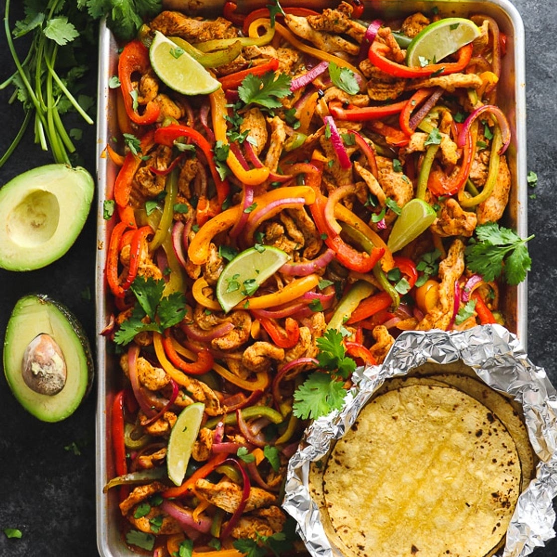 Sheet Pan Chicken Fajitas
