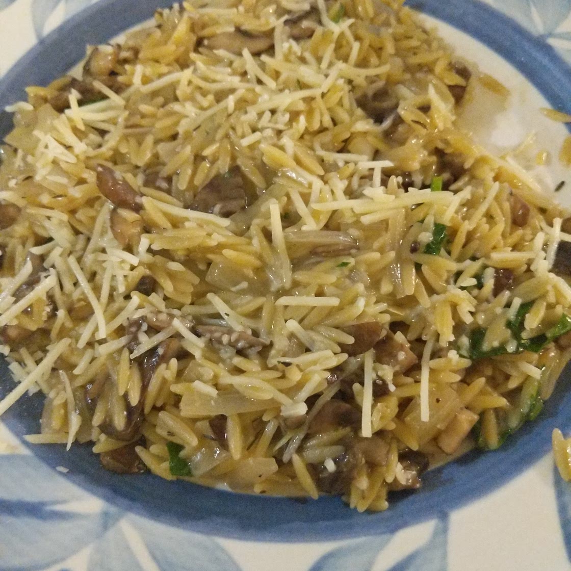 Creamy Mushroom Orzo