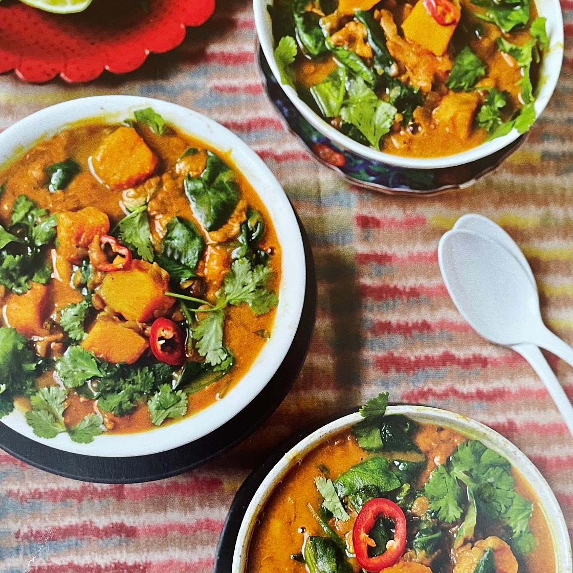 Malaysian lentil and squash curry
