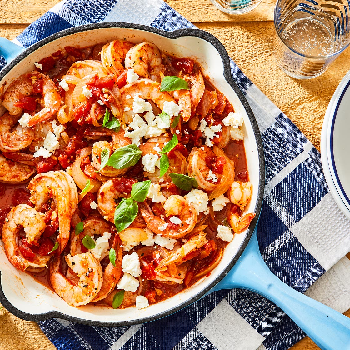 One-Pot Shrimp with Tomatoes & Feta