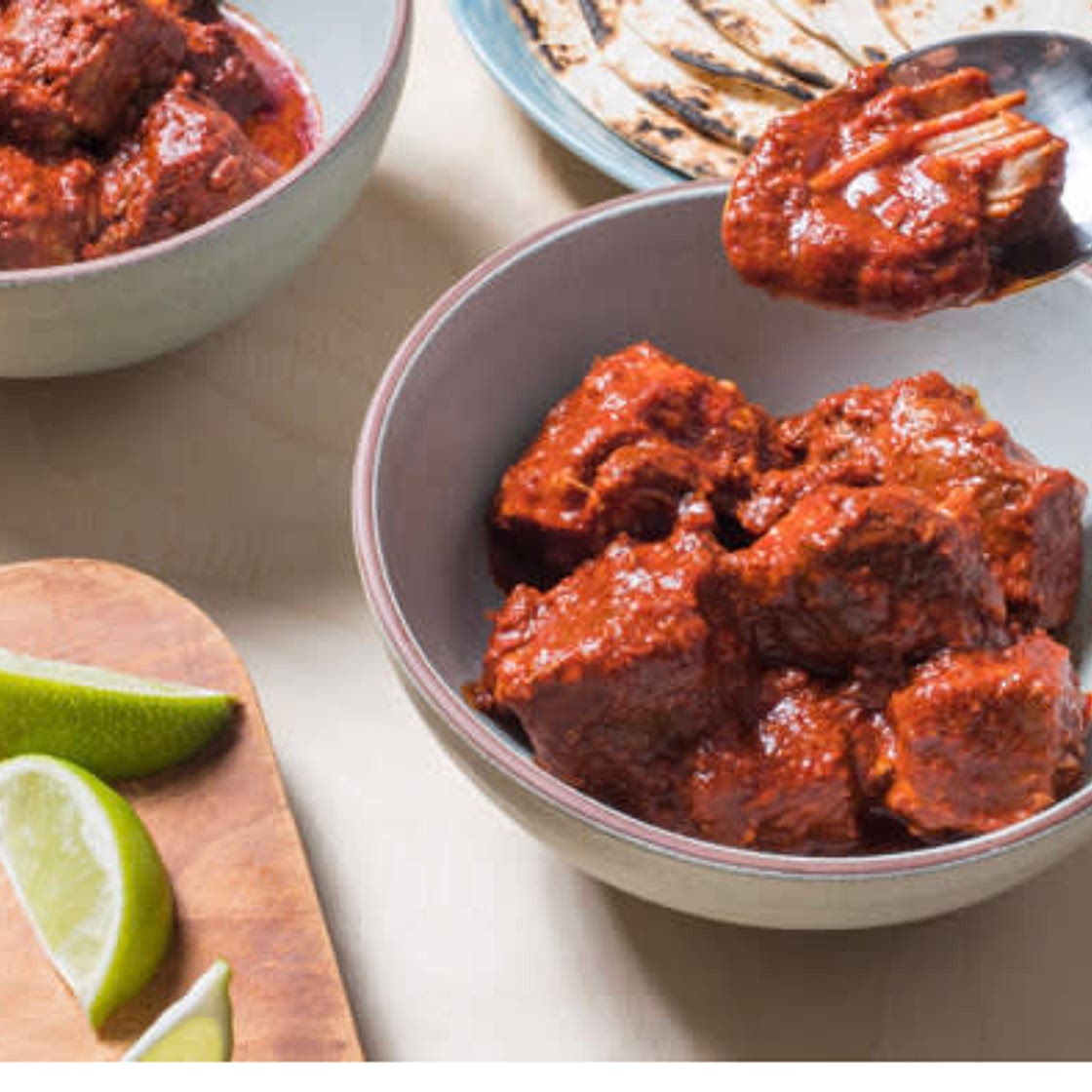 Braised New Mexico-Style Pork in Red Chile Sauce (Carne Adovada)