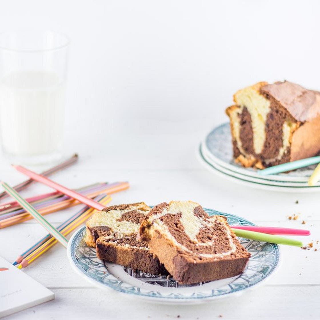 Gâteau marbré façon savane