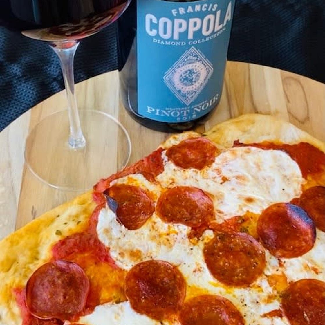 Pepperoni Pizza Night with 2018 Francis Coppola Pinot Noir