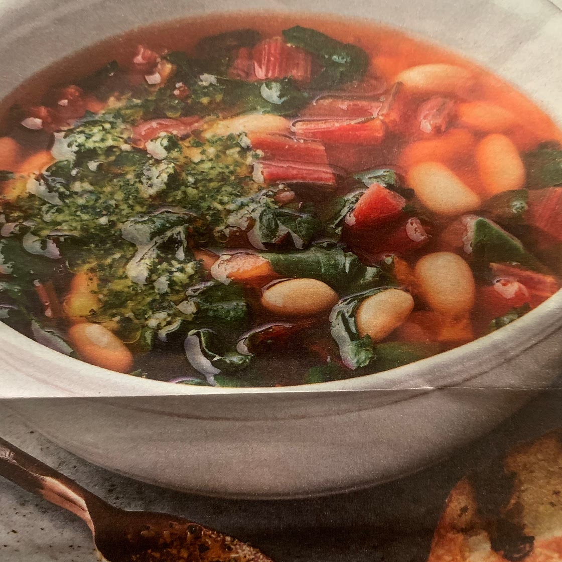 BEANS & GREENS SOUP AU PISTOU