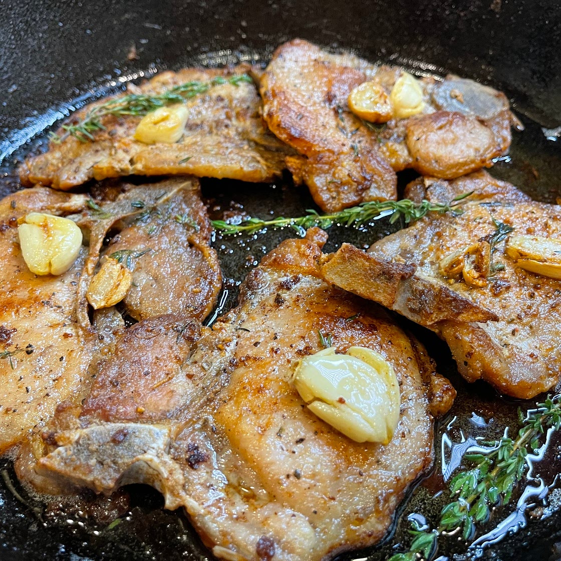 Garlic Butter Pork Chops