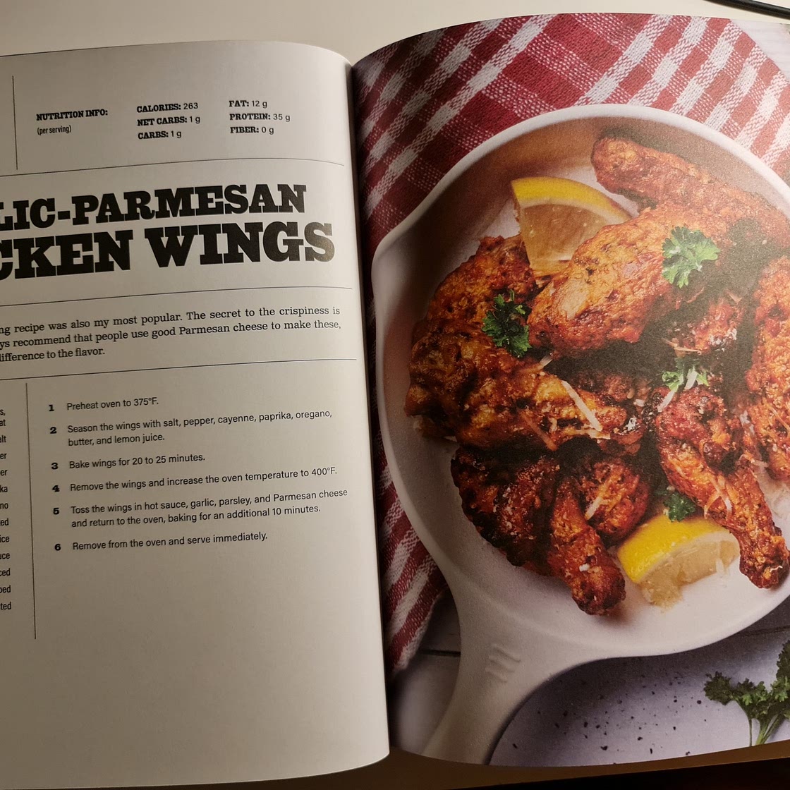Garlic and Ginger Parmesan Chicken Wings