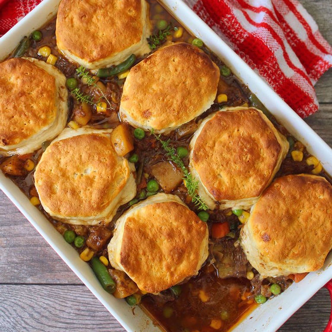 Beef and Biscuit Casserole