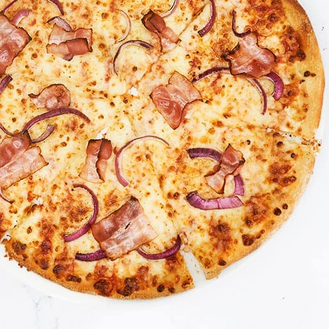 pizza bacon & onion