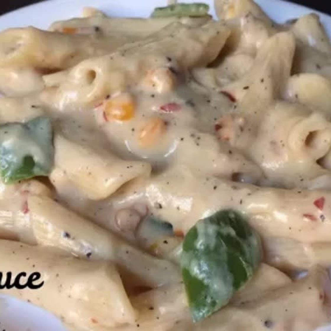 Indian white sauce pasta