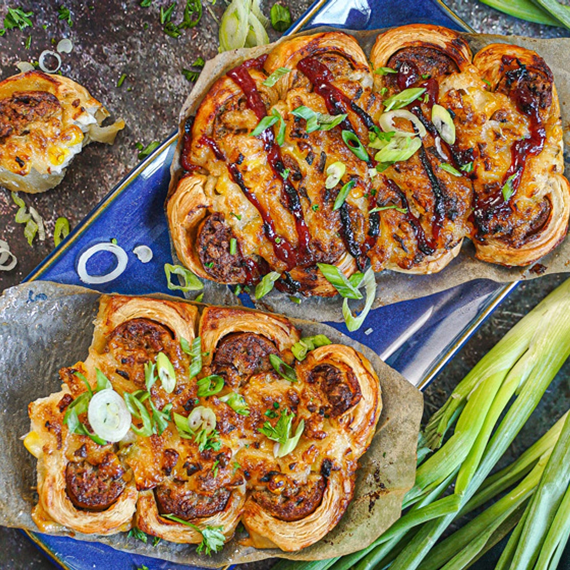 Vegan Korean Sausage Bread