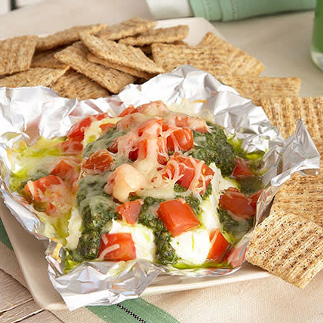 Warm Basil Pesto Spread