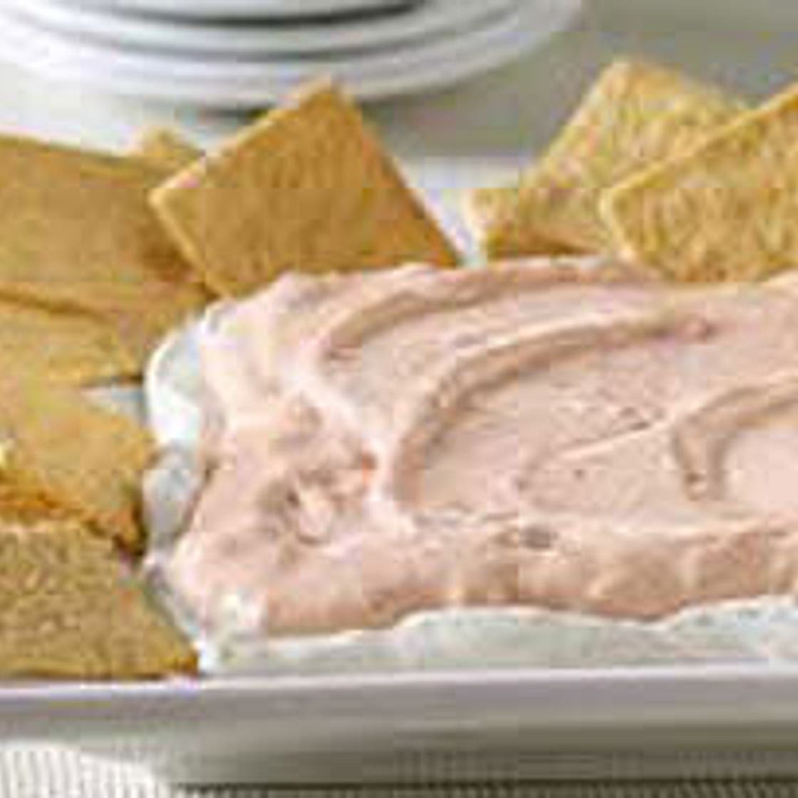 Layered Pesto and Red Pepper Dip