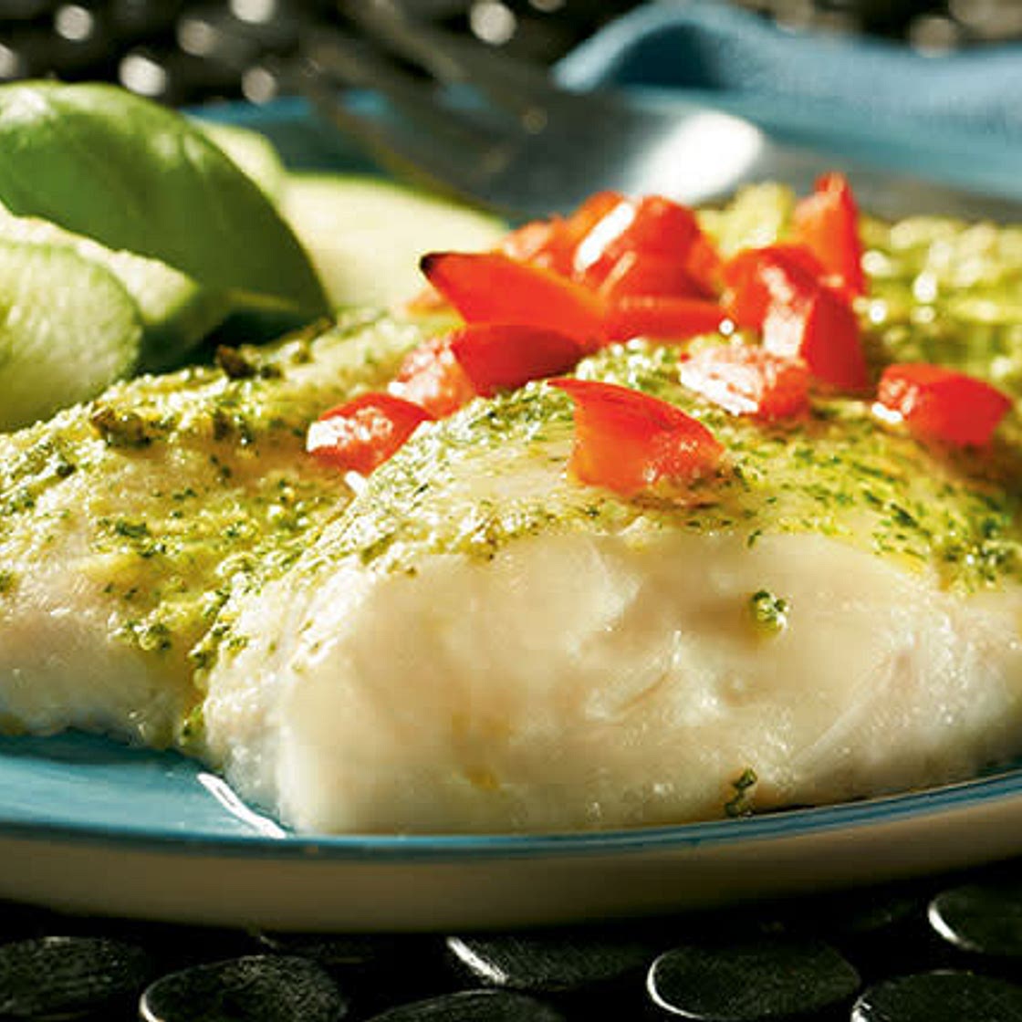 Creamy Pesto Haddock