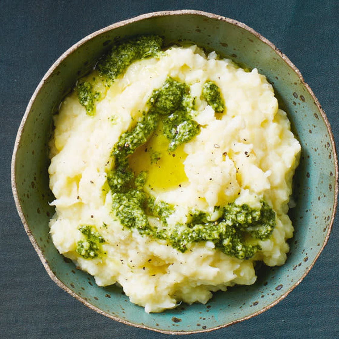 Pesto Mashed Potatoes