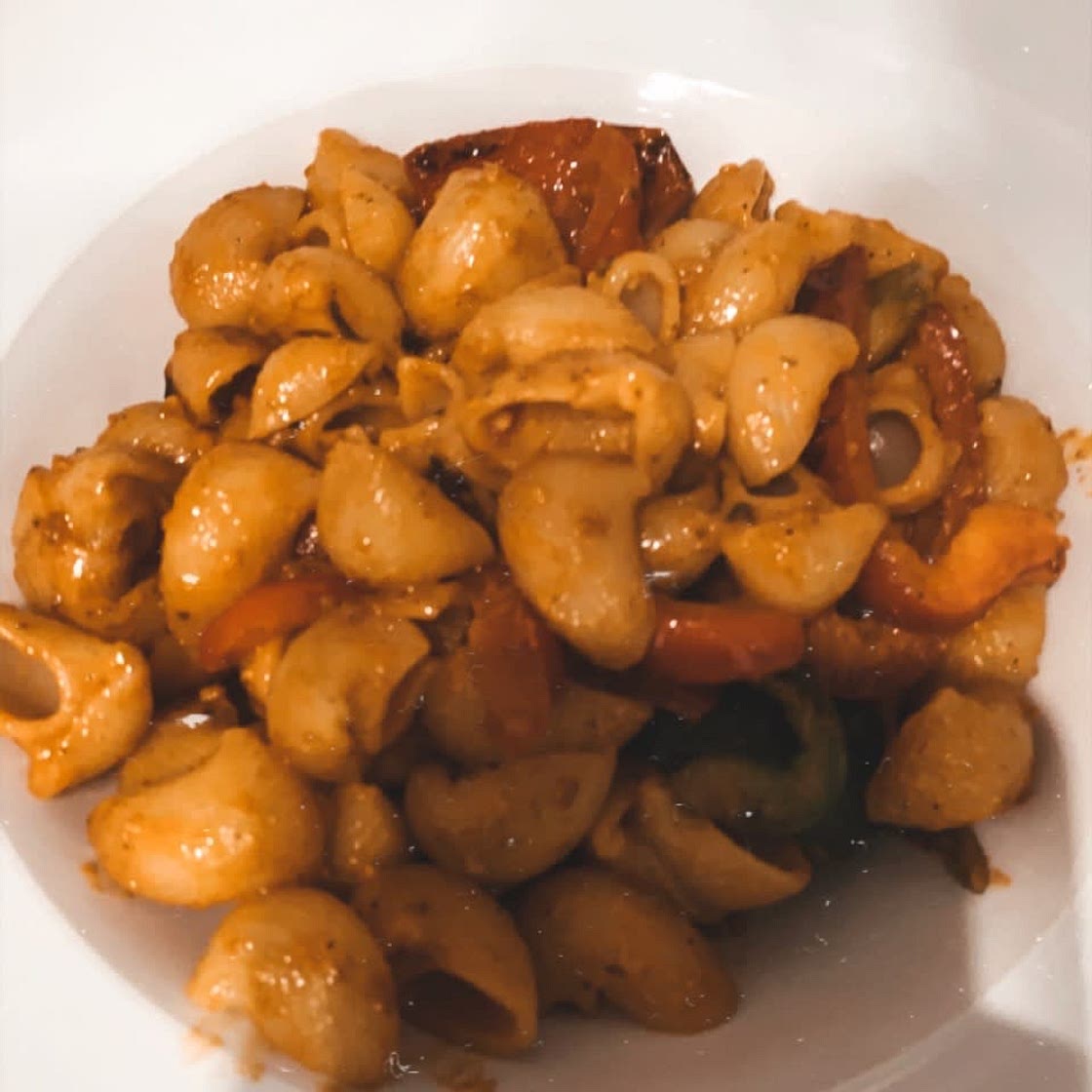 Pâtes au pesto rosso poivron 