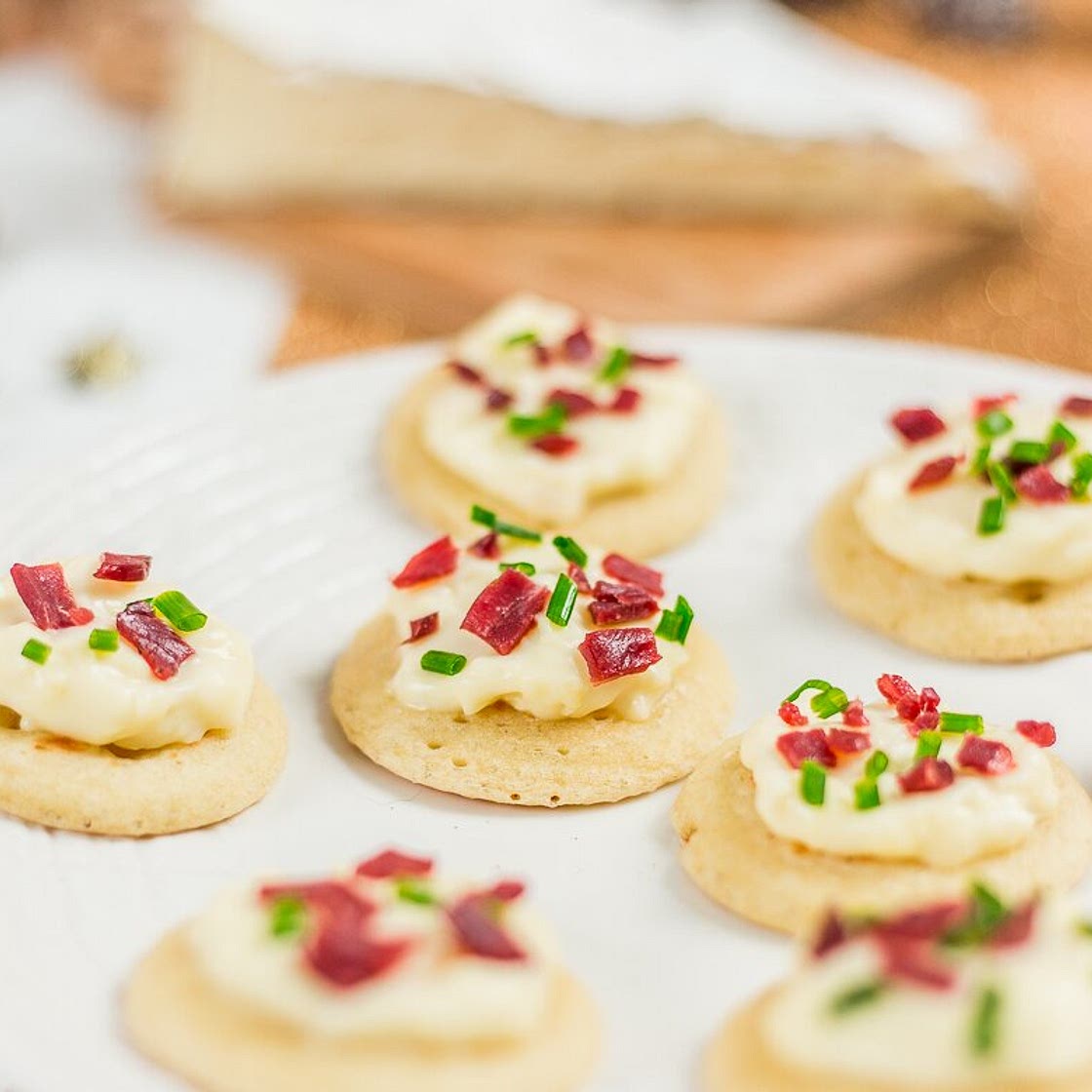 Blinis à la crème de brie