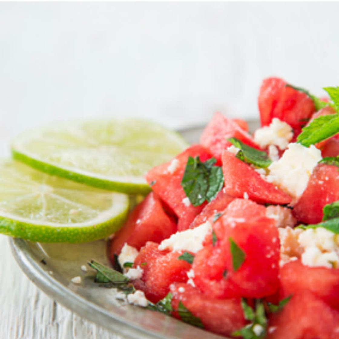 Grilled Chile Pork Chops with Watermelon Feta Salad