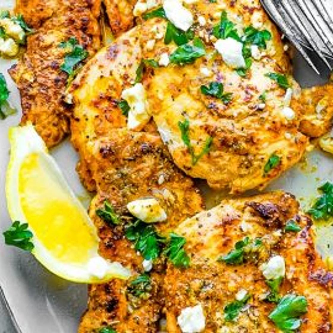 Greek Chicken with Lemon and Feta