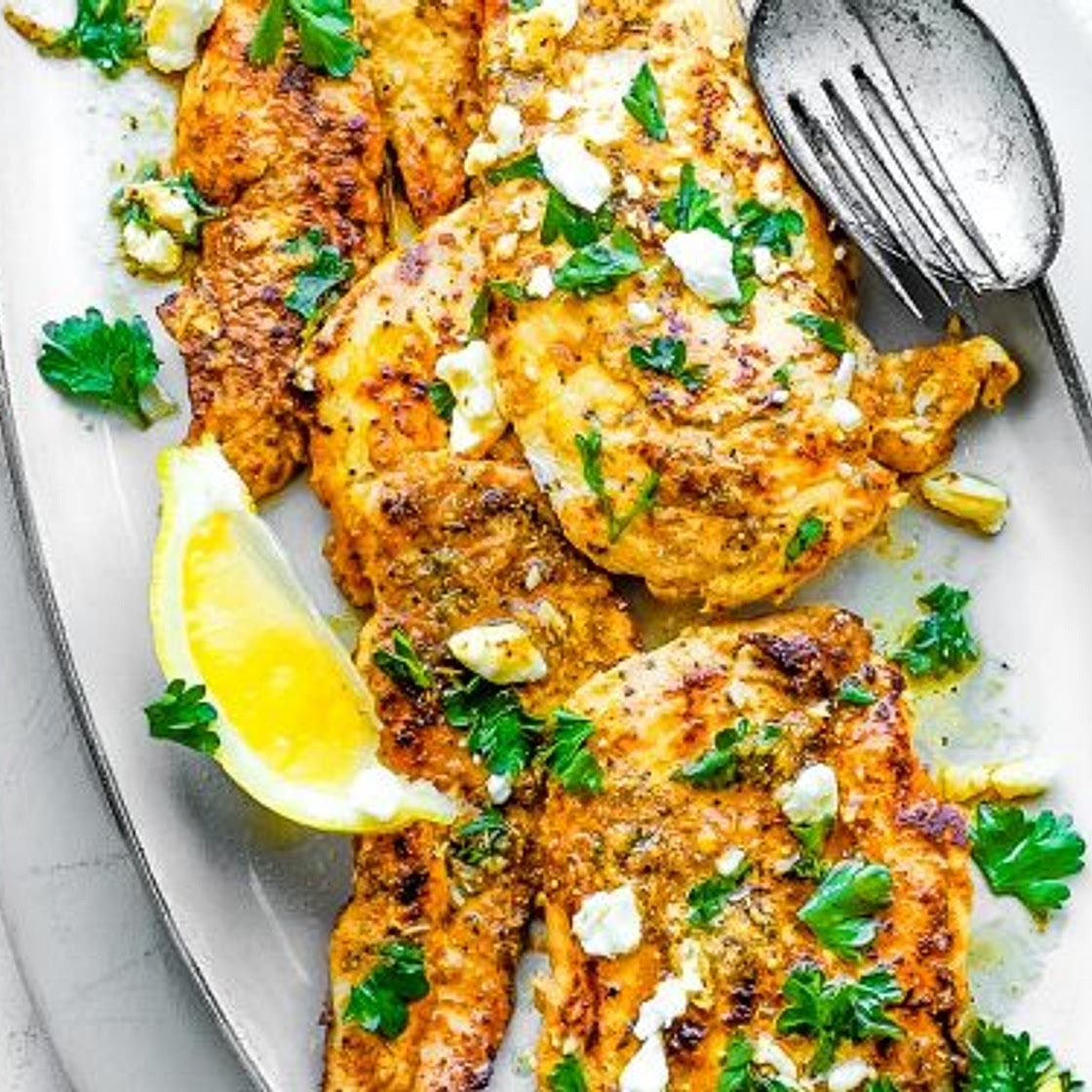 Greek Chicken with Lemon and Feta