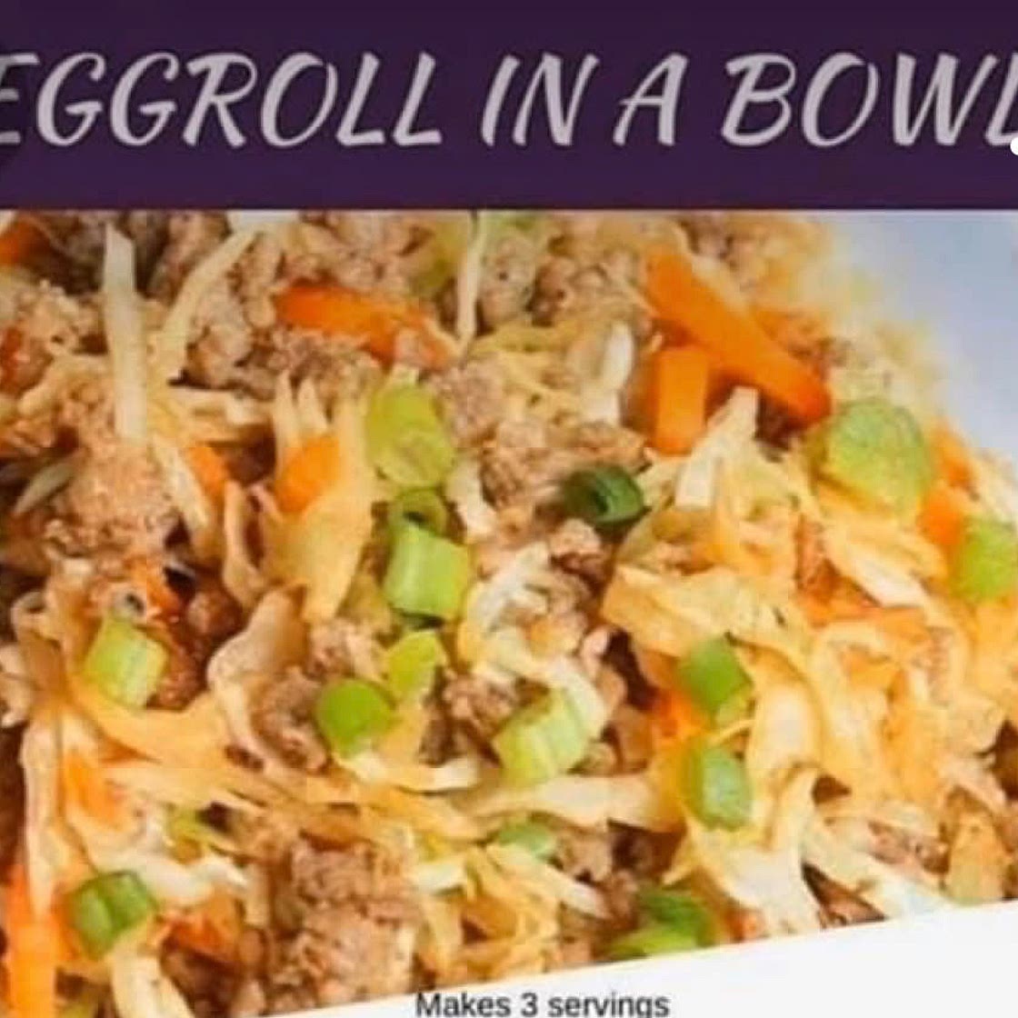 Egg Roll on a Bowl