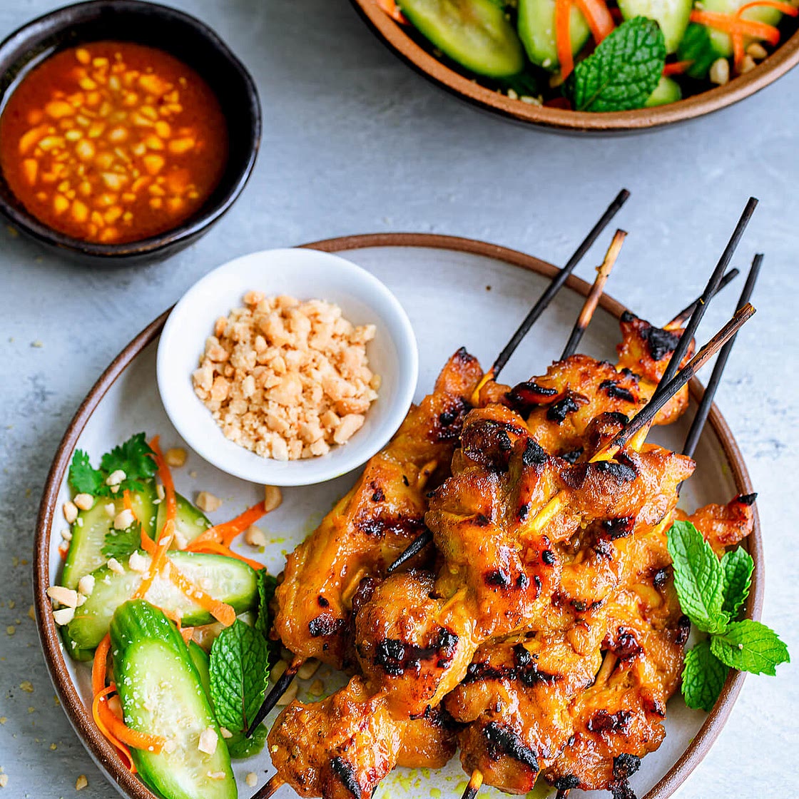 Singapore-Style Chicken Satay