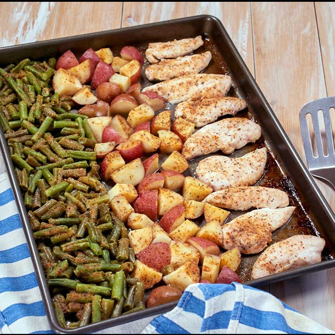 Sheet Pan Chicken, Green Beans & Potatoes