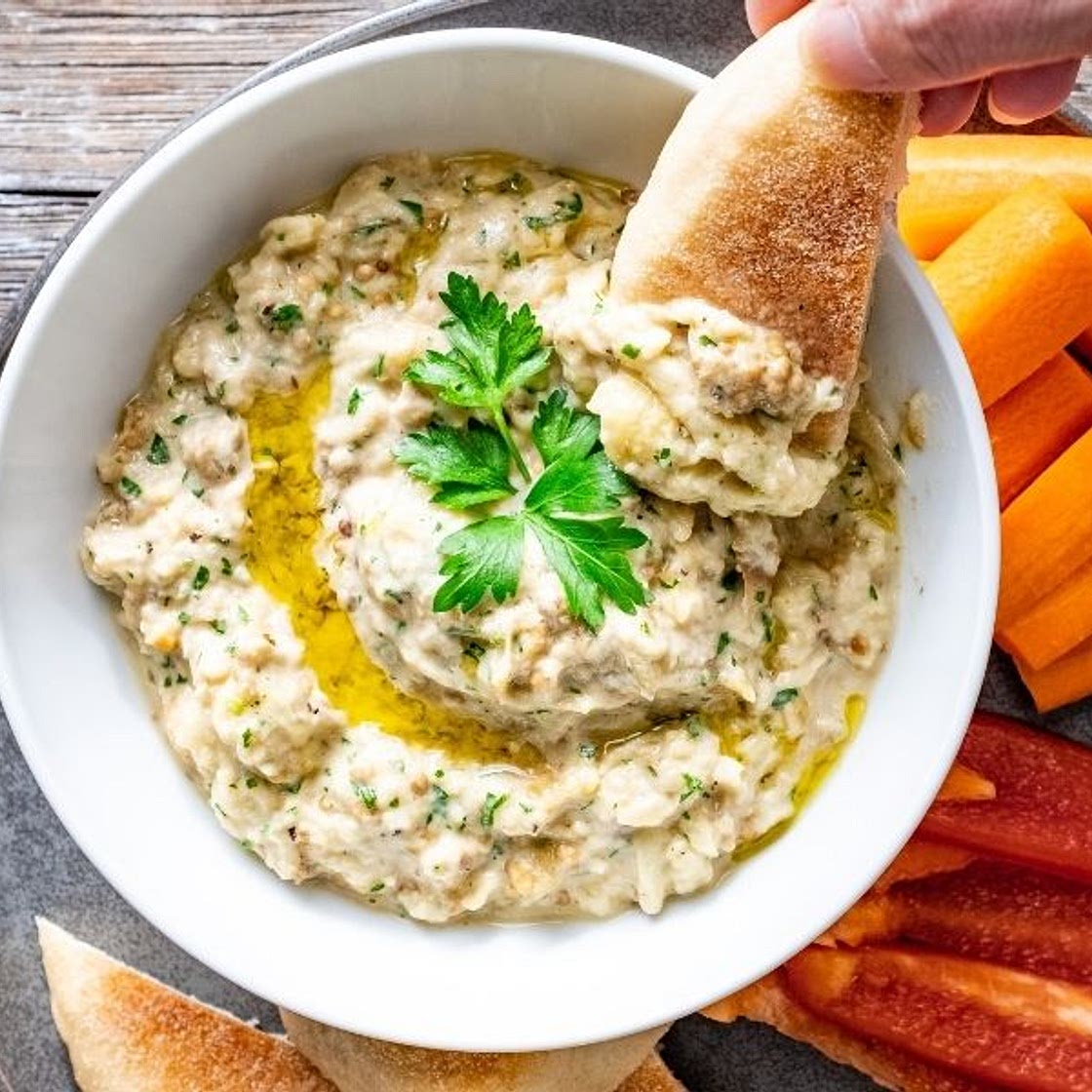 Easy Baba Ganoush (Eggplant Dip)