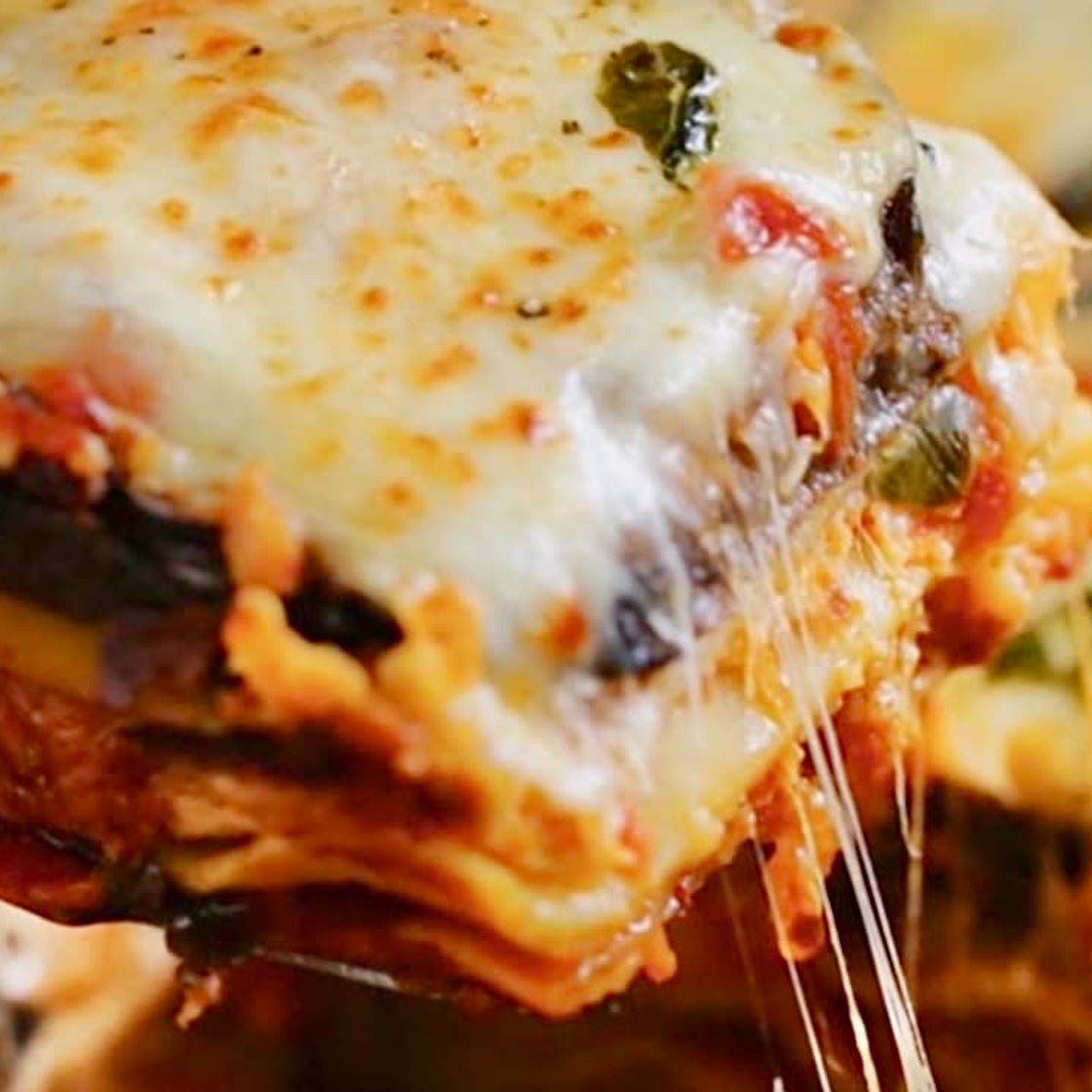 Roasted ﻿Eggplant Lasagne