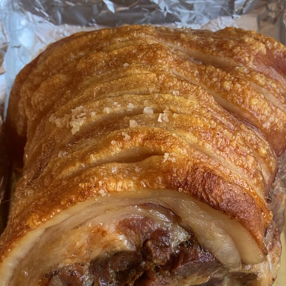 Slow roasted pork shoulder