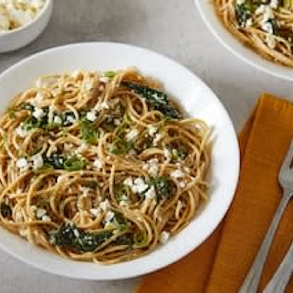 Feta, Spinach, and Dill Pasta