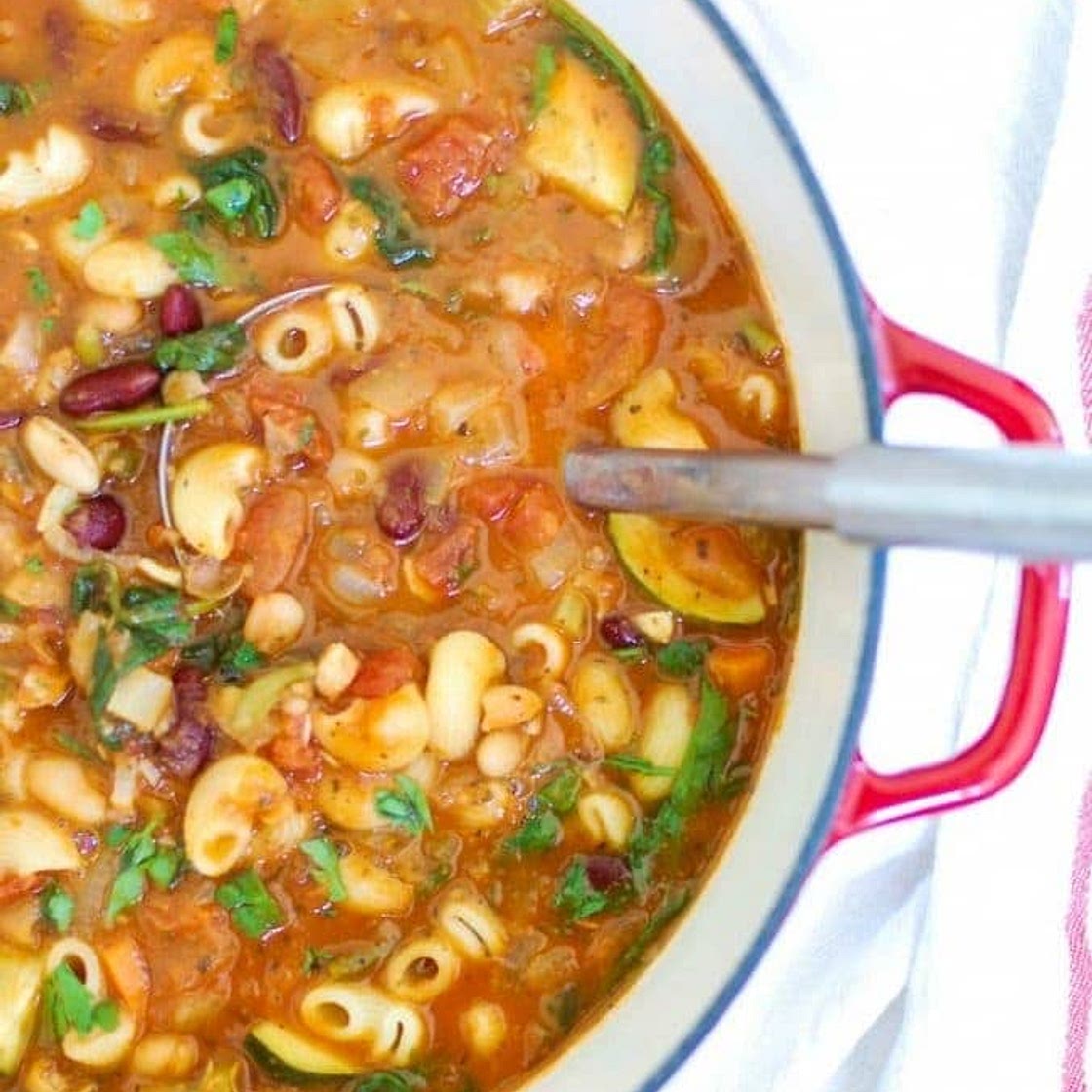 Homemade Minestrone Soup Recipe