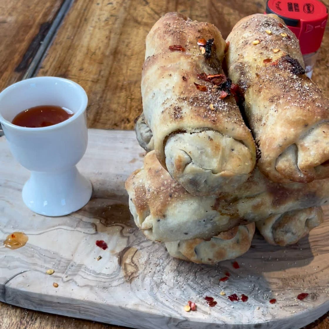 Vegan Hoisin Duck Spring Rolls
