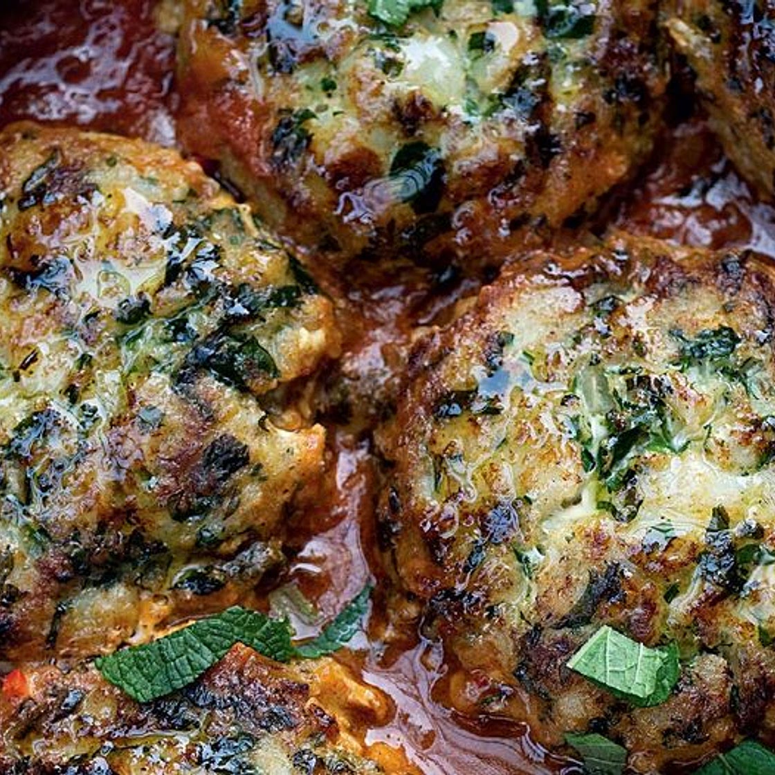 Ottolenghi’s Cod Cakes in Tomato Sauce