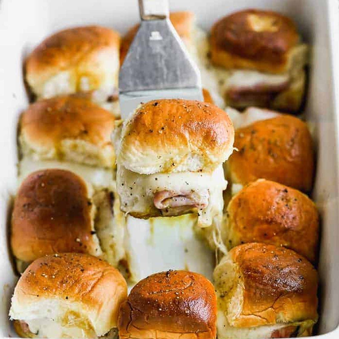 Baked Ham and Swiss Sliders