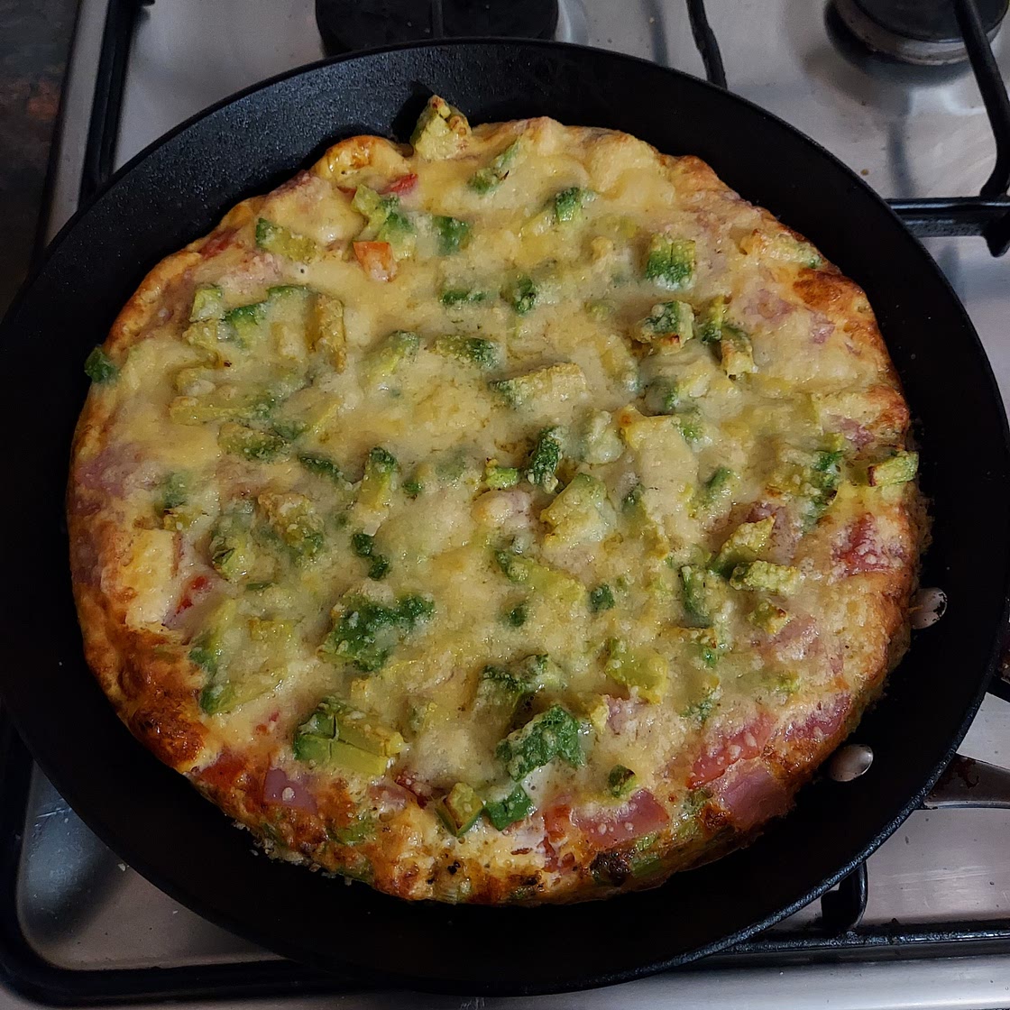 Crispy Bacon and Parmesan Frittata
