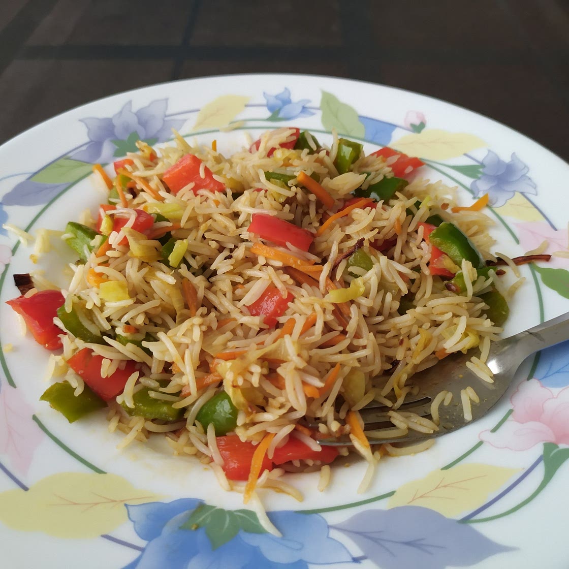 Arroz con verduras i soja