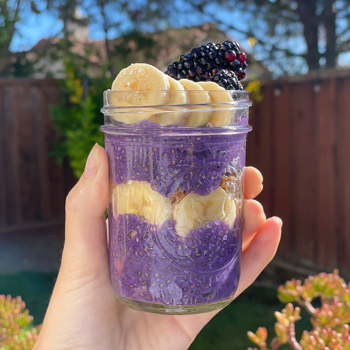 Purple Chia Pudding