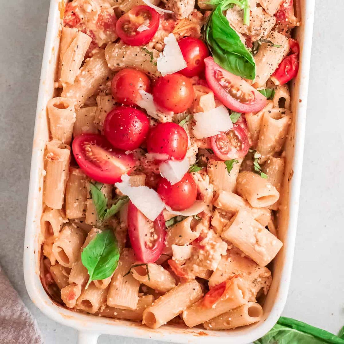 Baked Chicken Feta Pasta Recipe