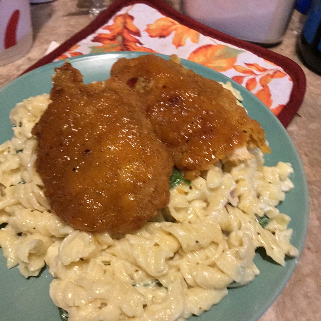 Honey Pepper Chicken Mac and Cheese