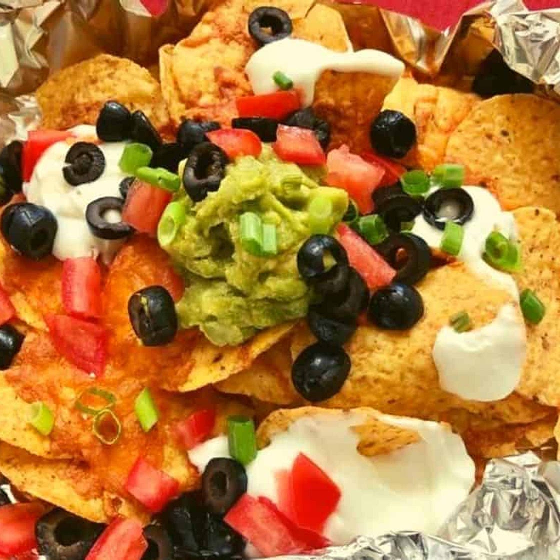 Air Fryer, Air Fried, Loaded Nachos