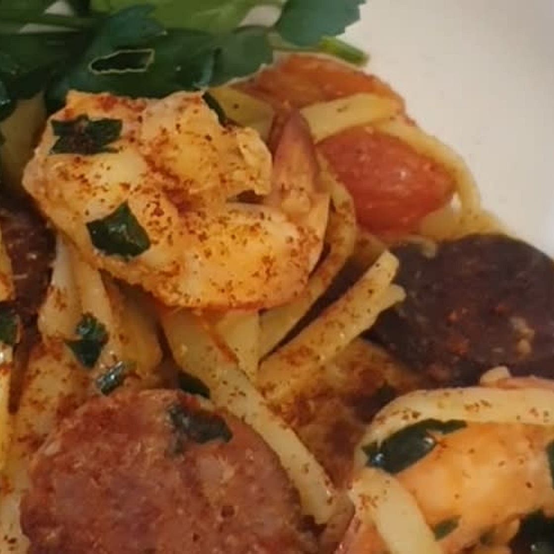 Prawn and Chorizo Pasta