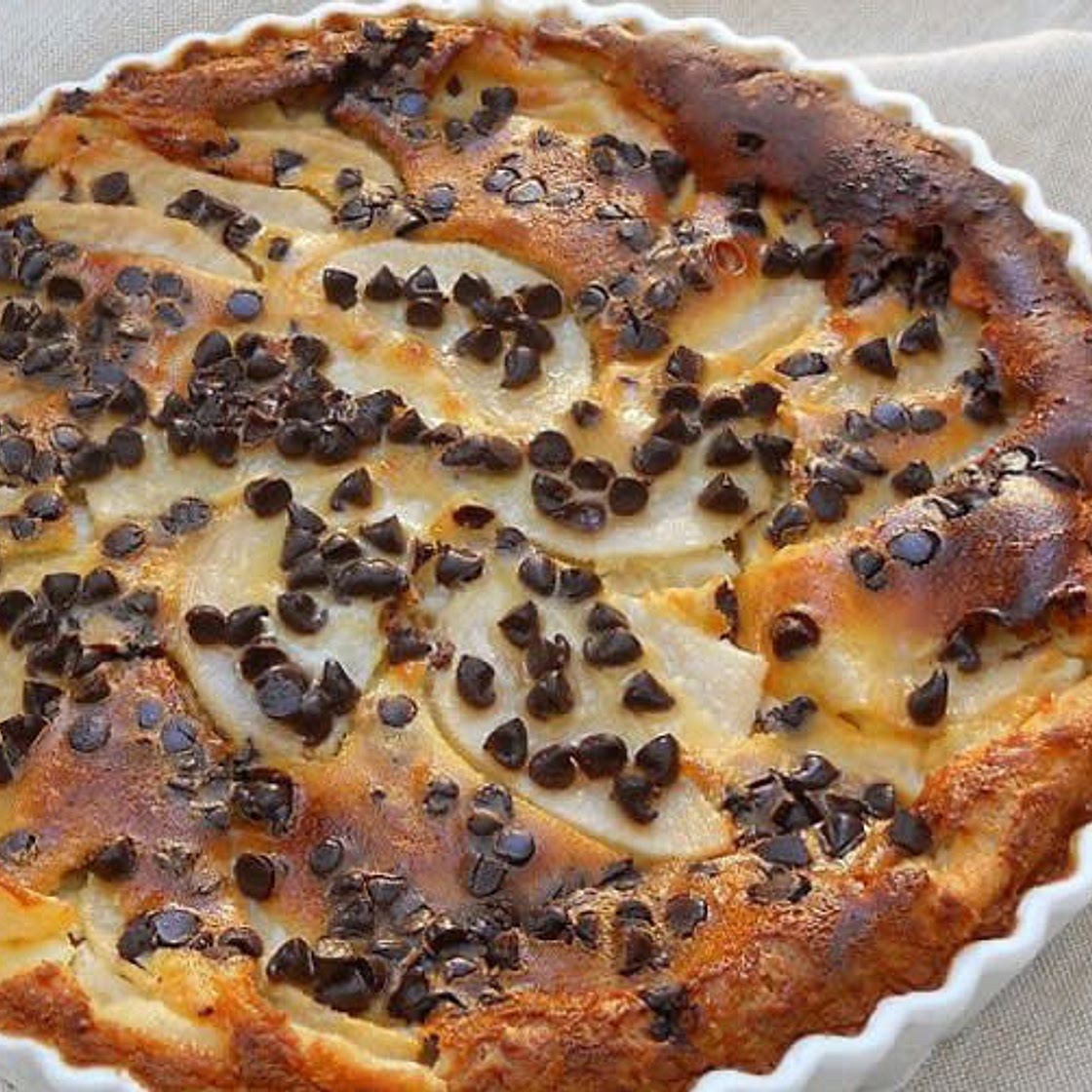 Clafoutis poires et chocolat 