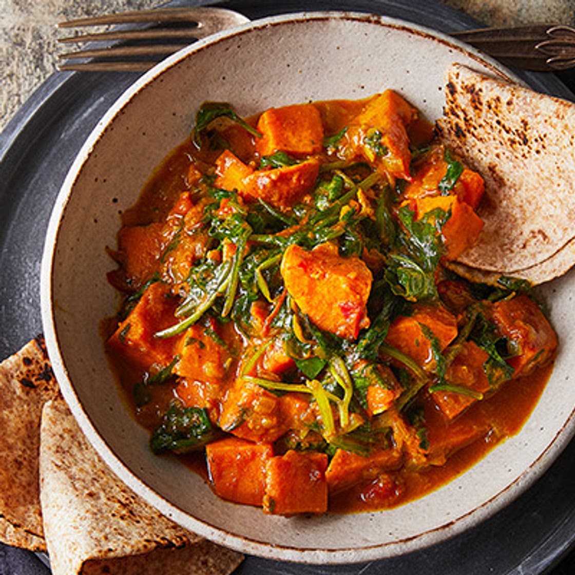Sweet potato & coconut curry