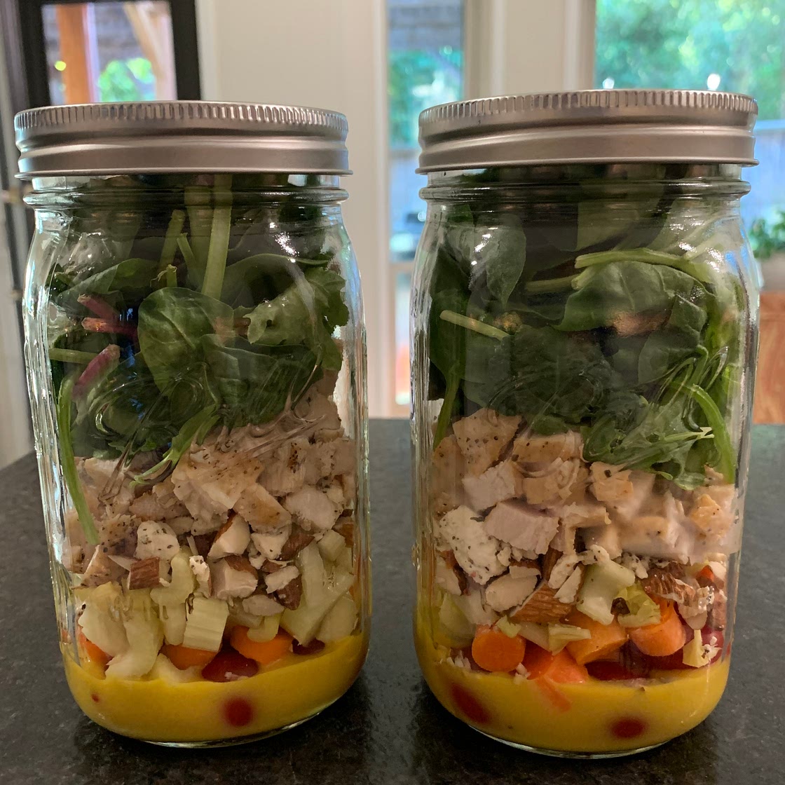 Make-Ahead Mason Jar Salads For The Week + A Killer Clean Honey Mustard Dressing!