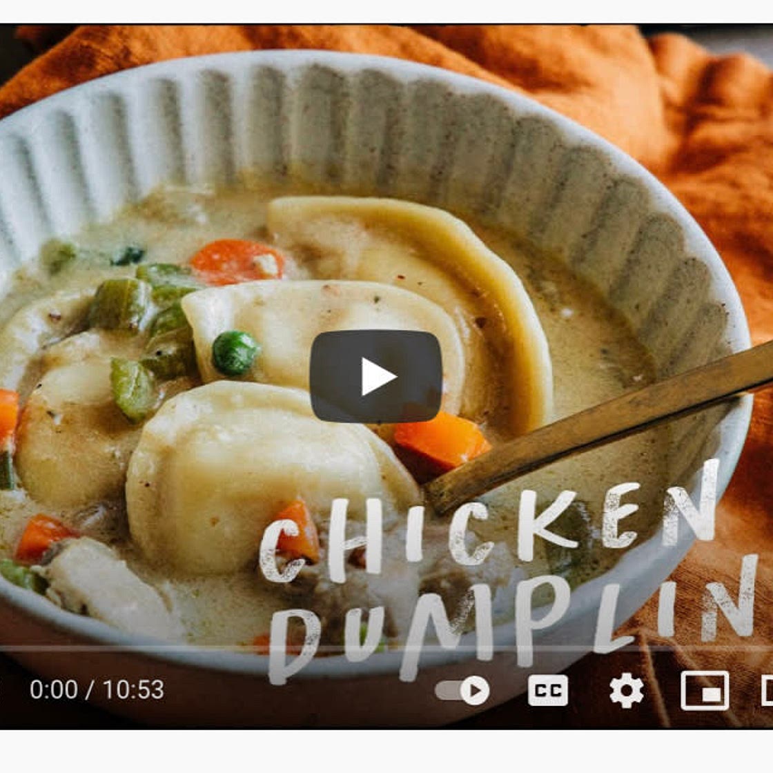 Chicken And Dumplings SOUP but with PIEROGIES