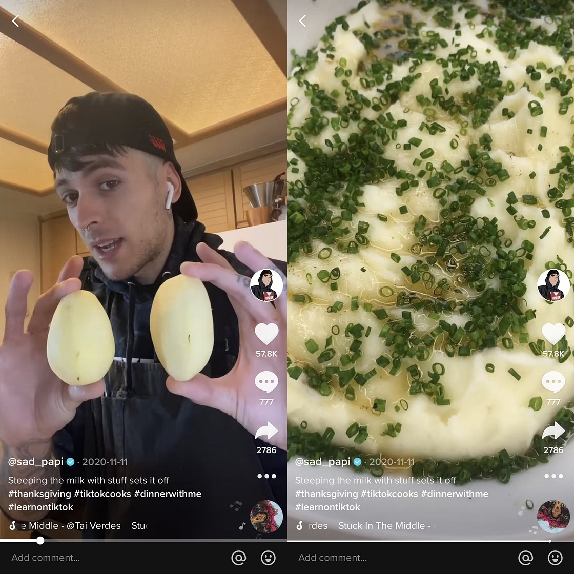 Sad Papi's Thanksgiving Mashed Potatoes